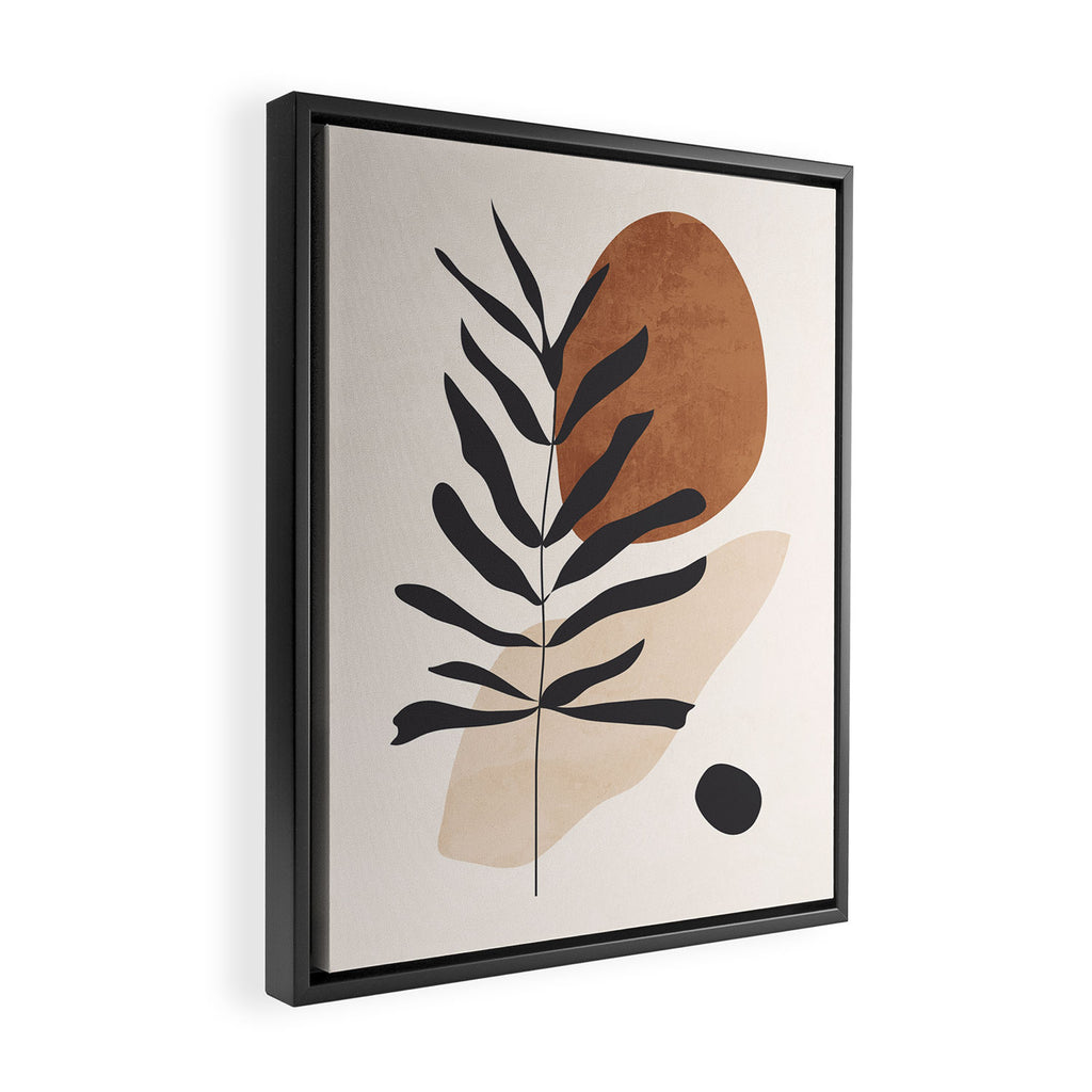Abstract Art  Minimal Plant 12 Framed Canvas Print Gallery Image 2