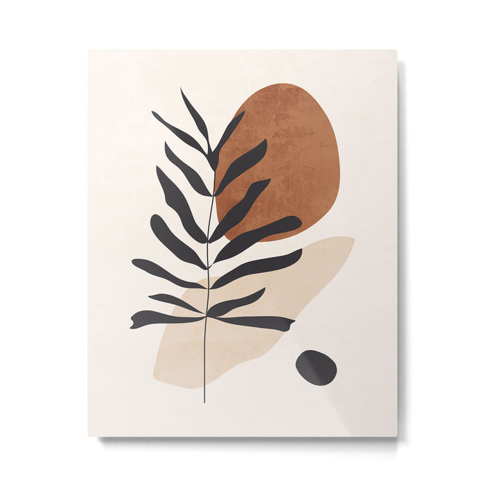 Abstract Art  Minimal Plant 12 Metal Print Gallery Image 1