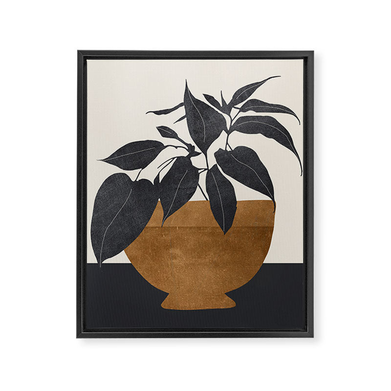 Abstract Art /Minimal Plant 144 Framed Canvas Print Gallery Image 6