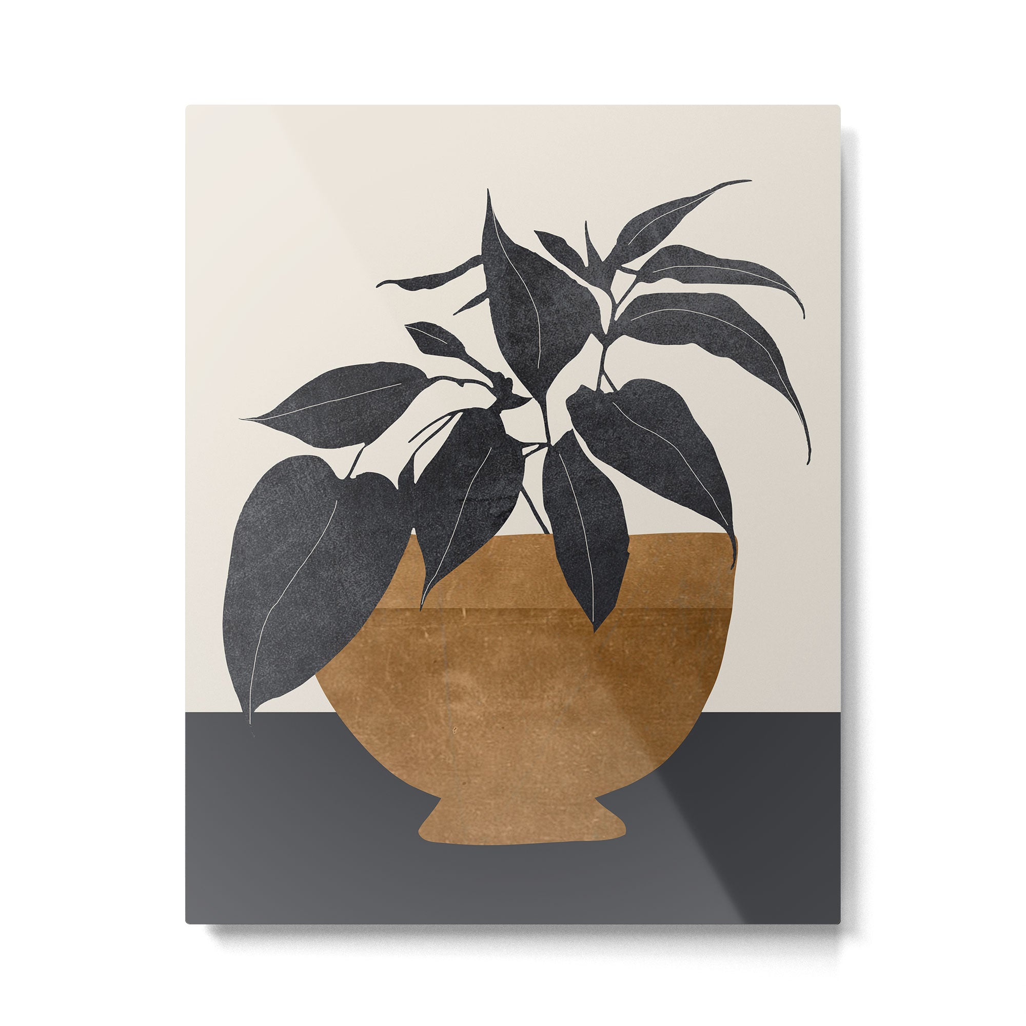 Abstract Art /Minimal Plant 144 Metal Print Gallery Image 4