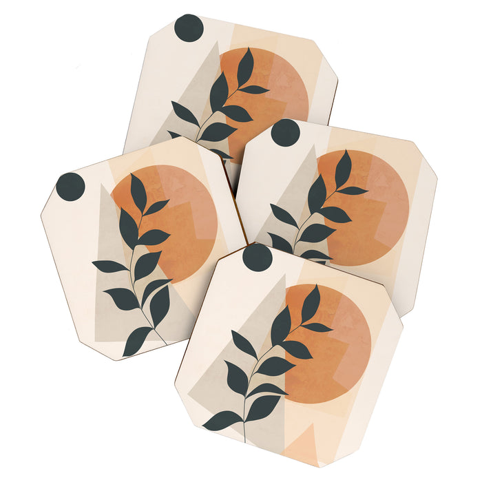 Abstract Art /Minimal Plant 16 Coaster Gallery Image 1