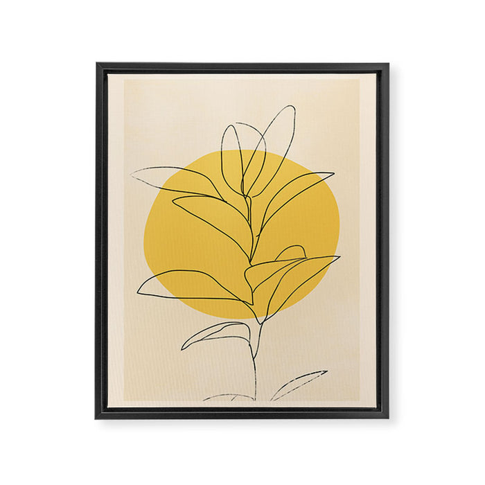 Abstract Art /Minimal Plant 3/2 Framed Canvas Print Gallery Image 1