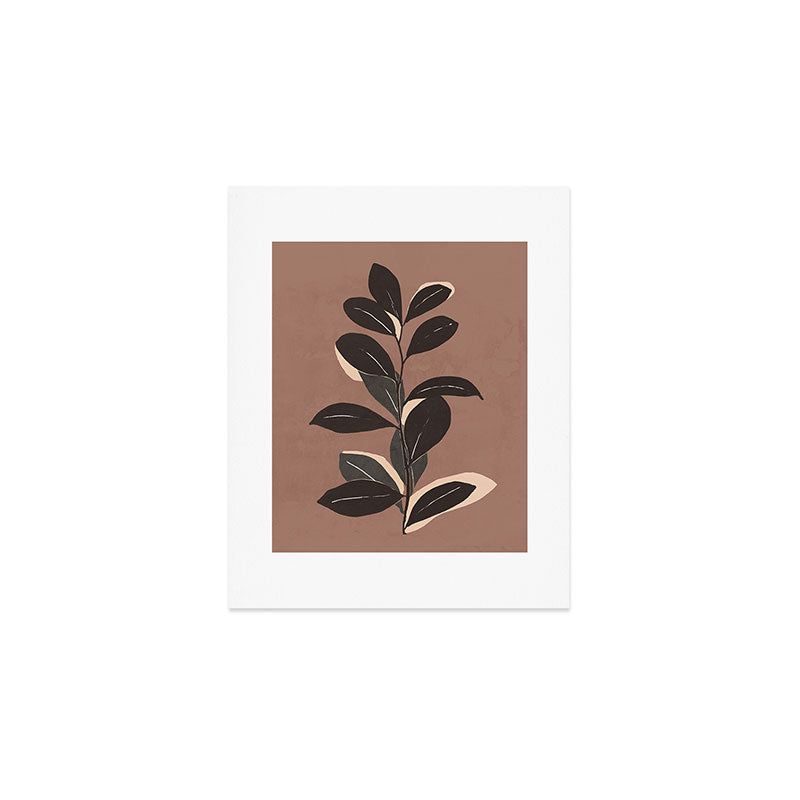 Abstract Art Minimal Plant 49a Art Print Gallery Image 1