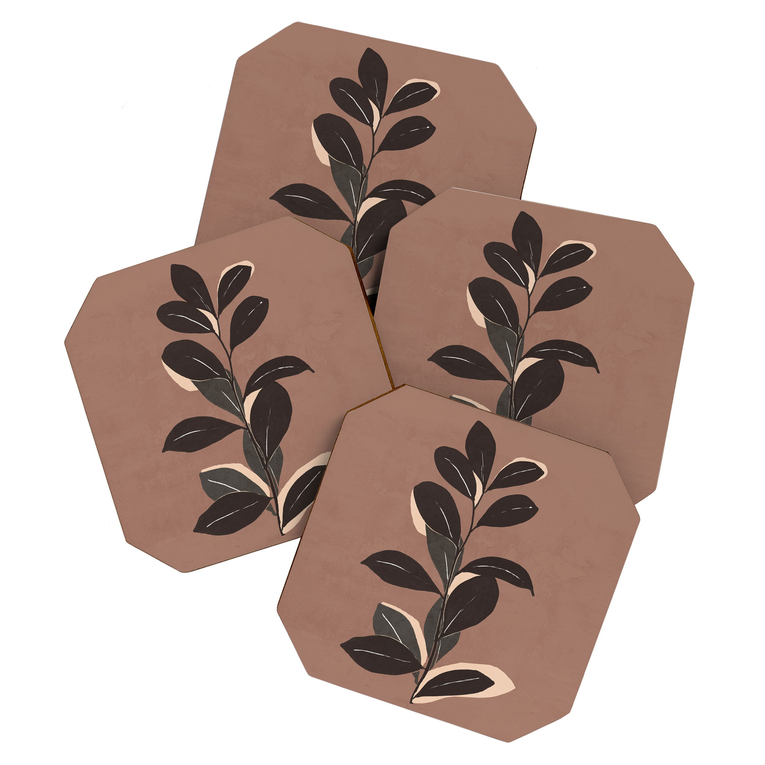 Abstract Art Minimal Plant 49a Coaster Gallery Image 1