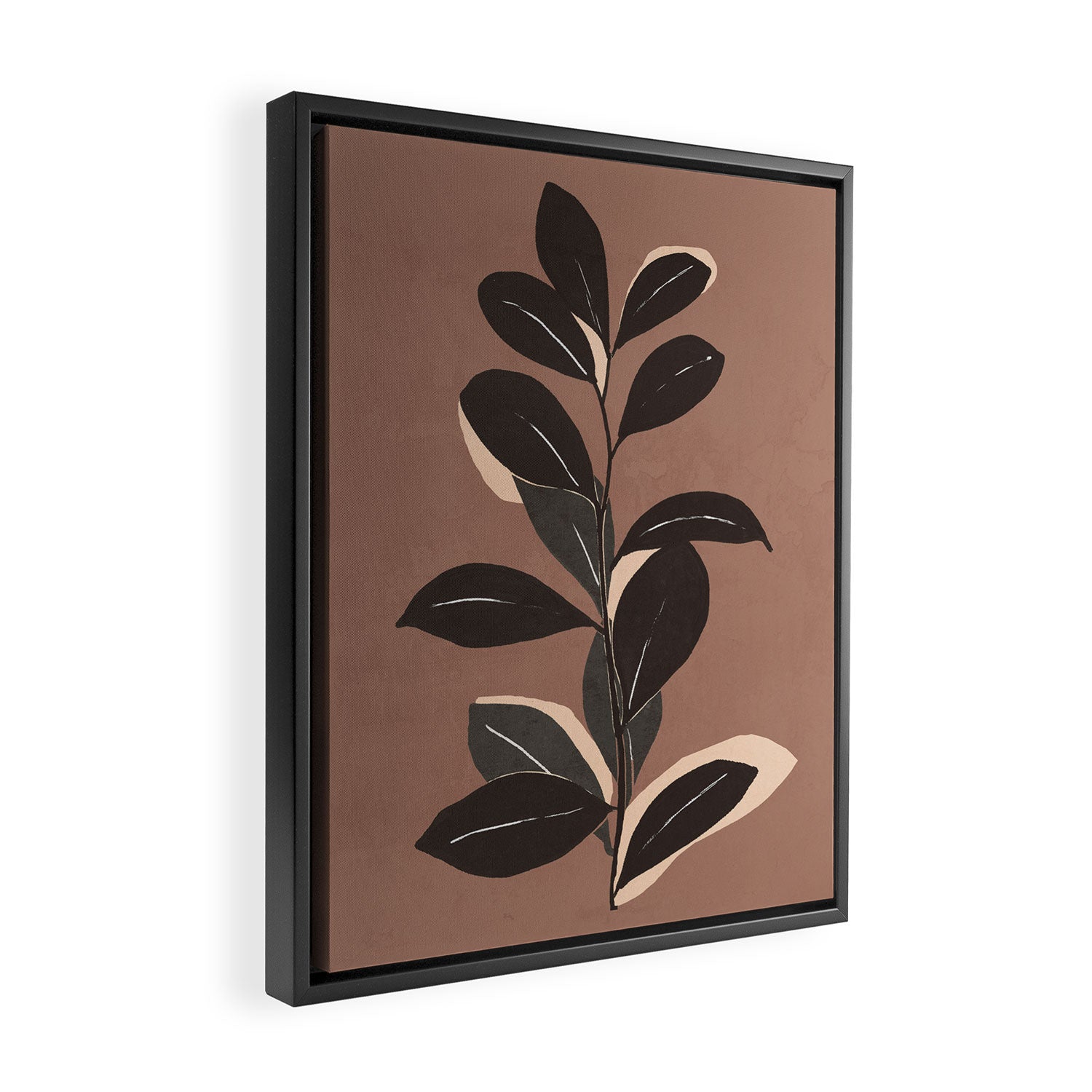 Abstract Art Minimal Plant 49a Framed Canvas Print Gallery Image 2