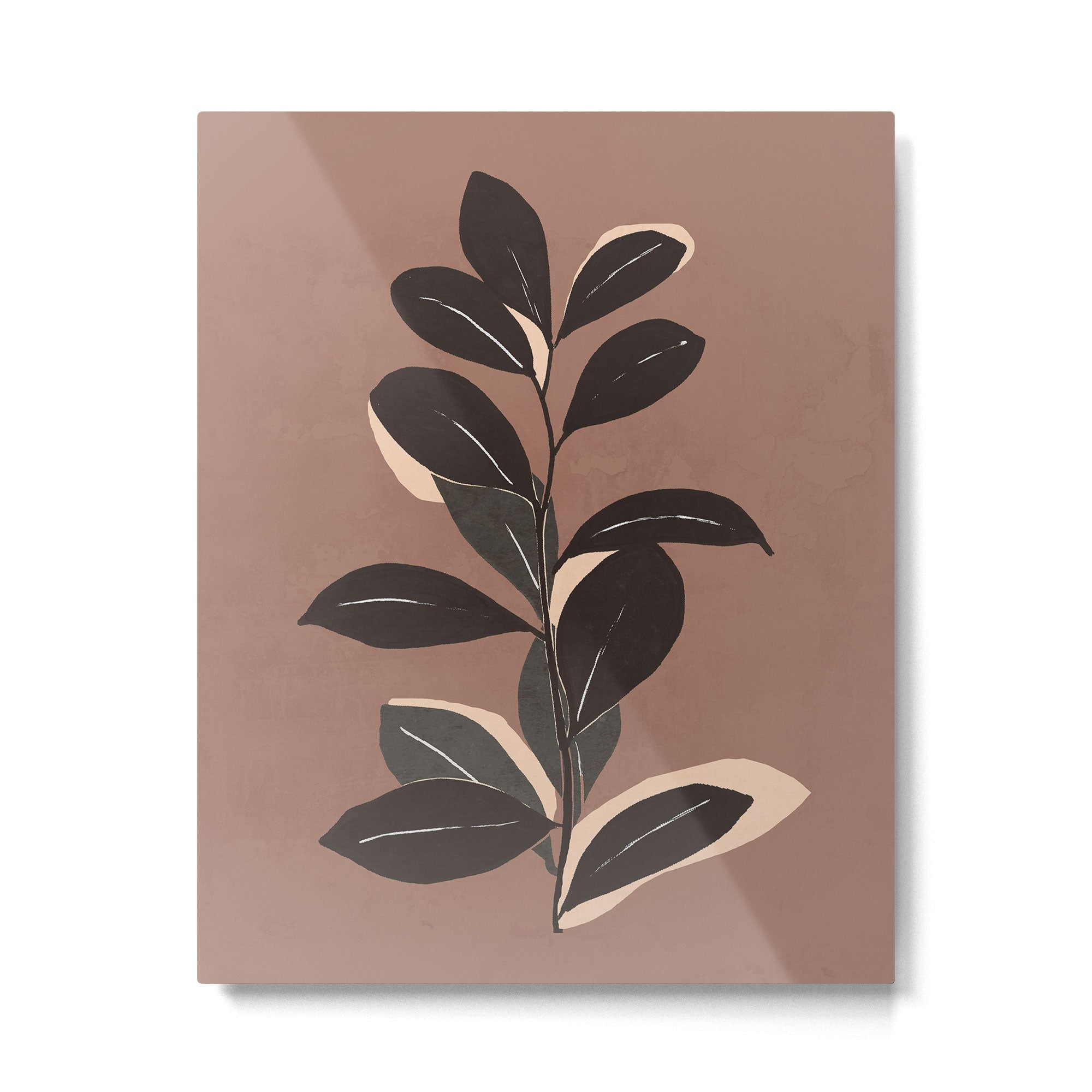 Abstract Art Minimal Plant 49a Metal Print Gallery Image 4