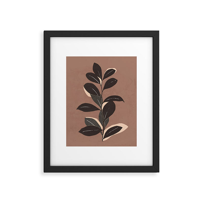 Abstract Art Minimal Plant 49a Framed Art Print Gallery Image 5