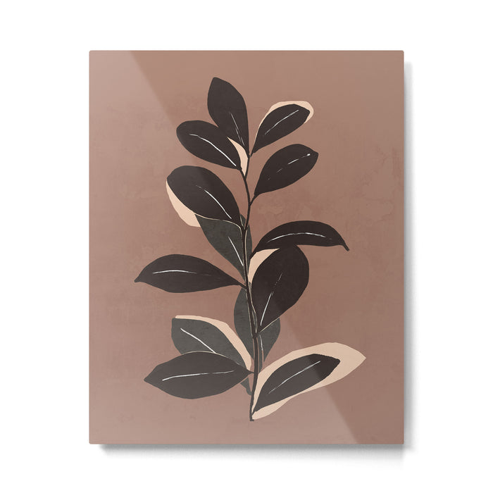 Abstract Art Minimal Plant 49a Metal Print Gallery Image 1