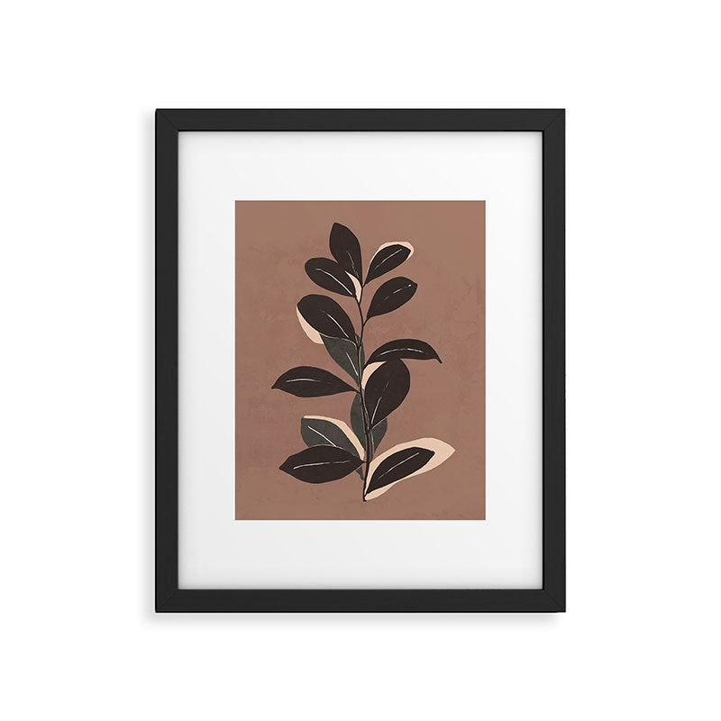 Abstract Art Minimal Plant 49a Framed Art Print Gallery Image 5