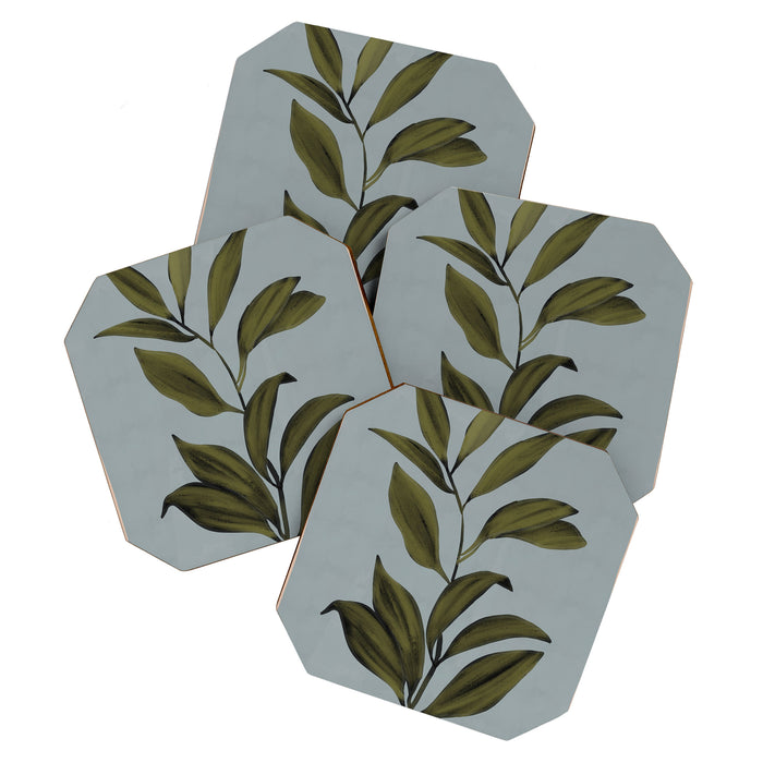 Abstract Art /Minimal Plant 77 Coaster Gallery Image 1