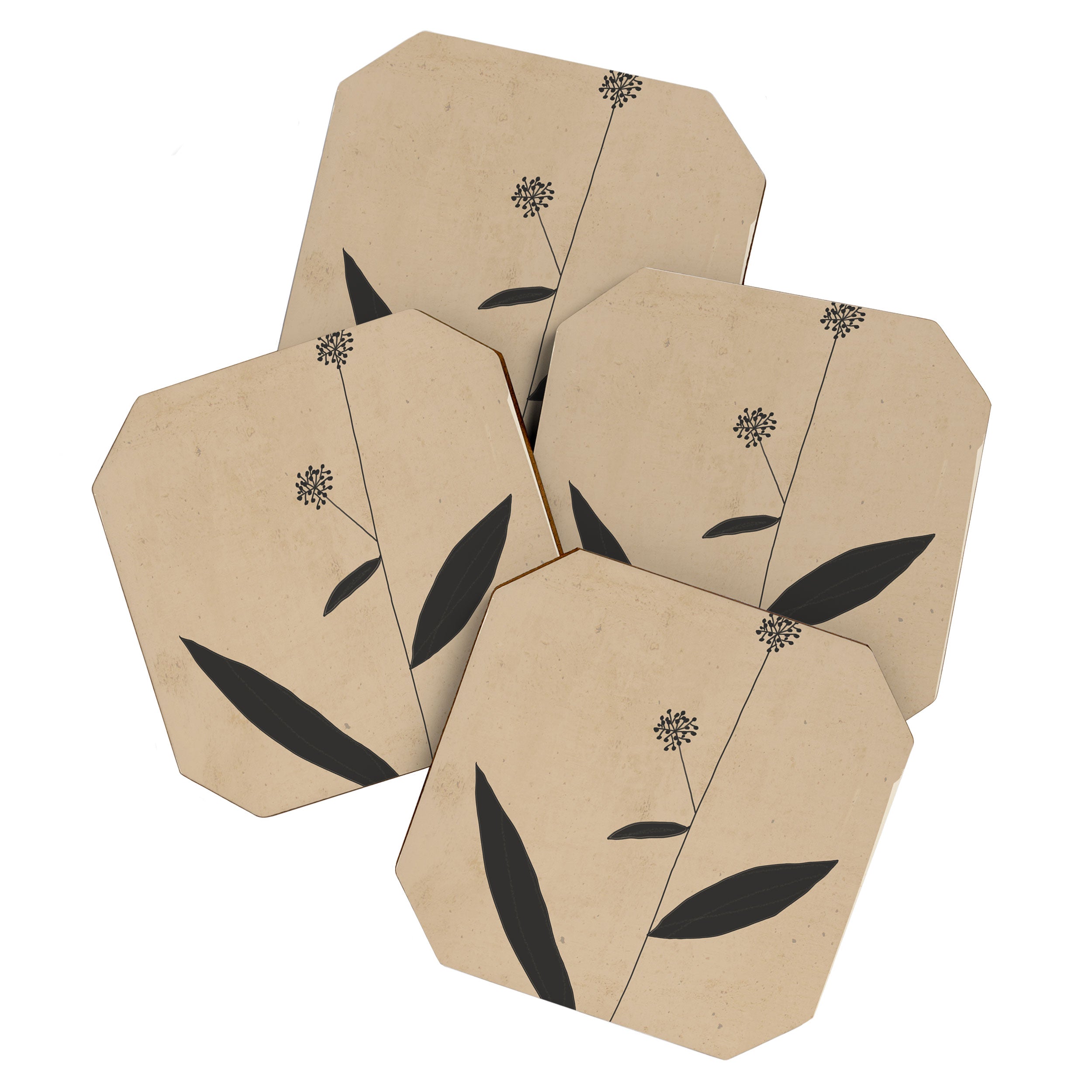 Abstract Art /Minimal Plant 8 Coaster Gallery Image 1