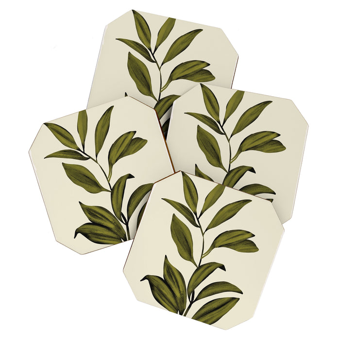 Abstract Art /Minimal Plant 82 Coaster Gallery Image 1