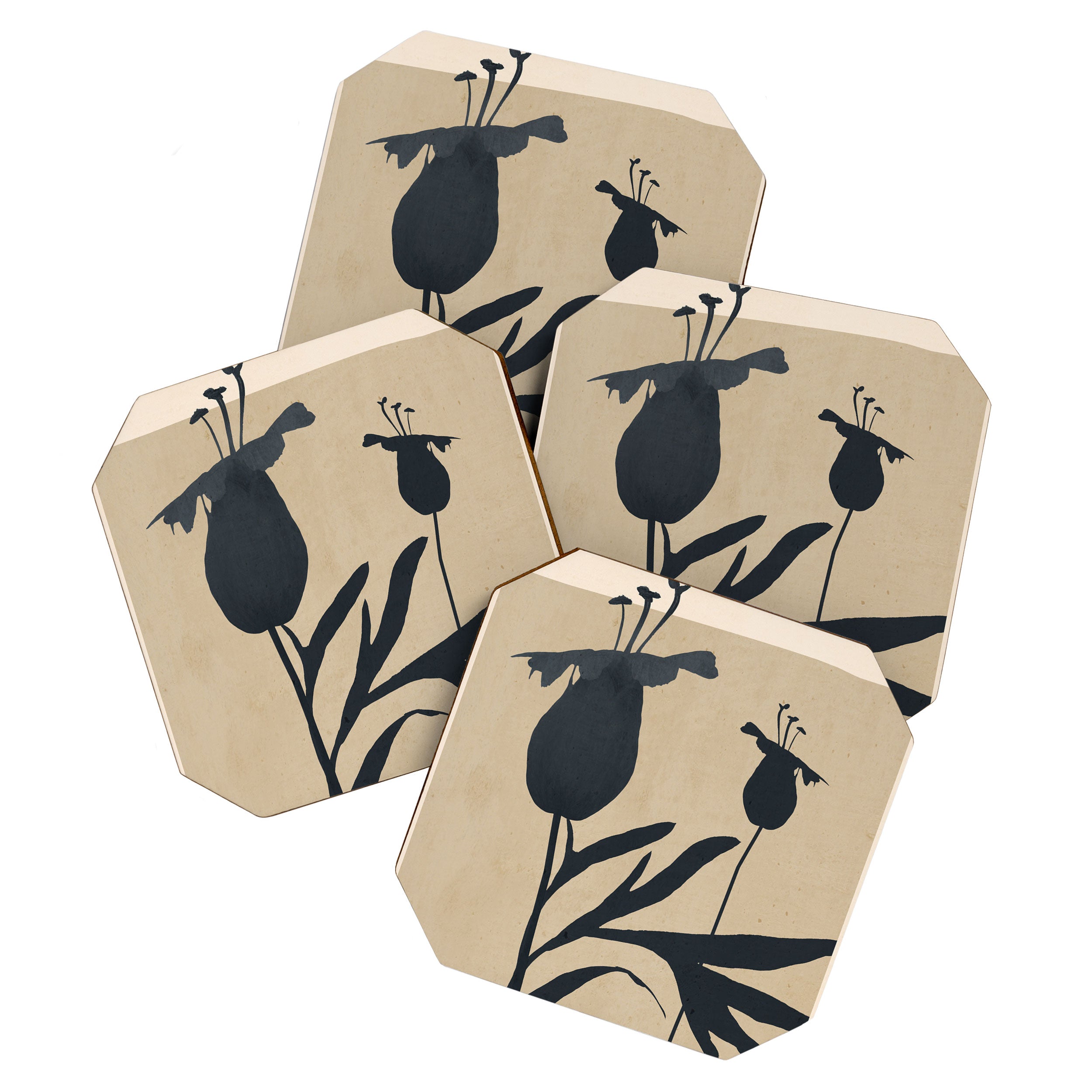 Abstract Art /Minimal Plant 93 Coaster Gallery Image 1