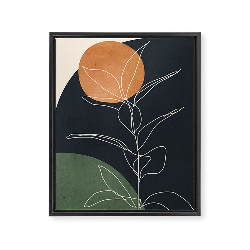 Abstract Art /Minimal Plant 98 Framed Canvas Print Gallery Image 6