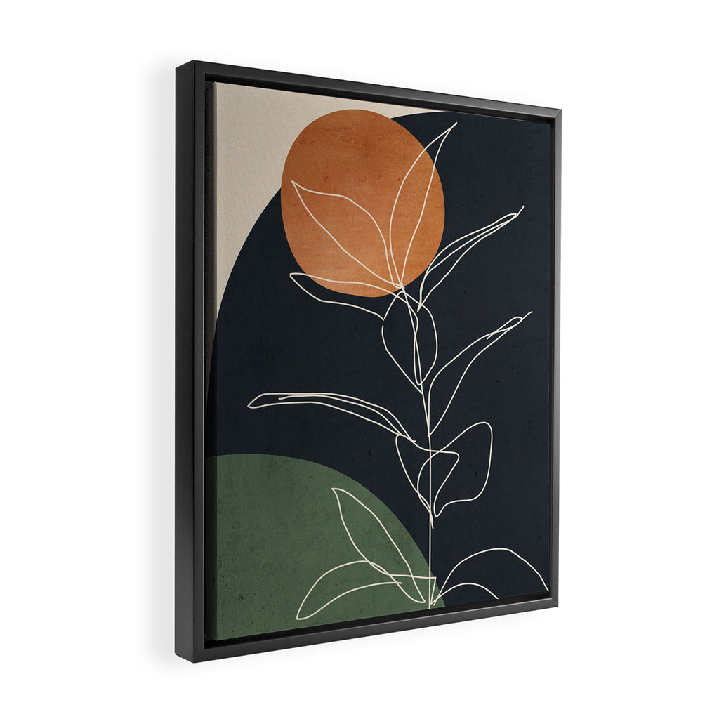 Abstract Art /Minimal Plant 98 Framed Canvas Print Gallery Image 2