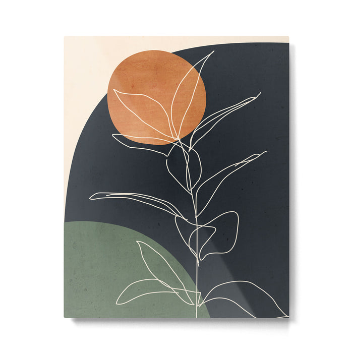Abstract Art /Minimal Plant 98 Metal Print Gallery Image 1