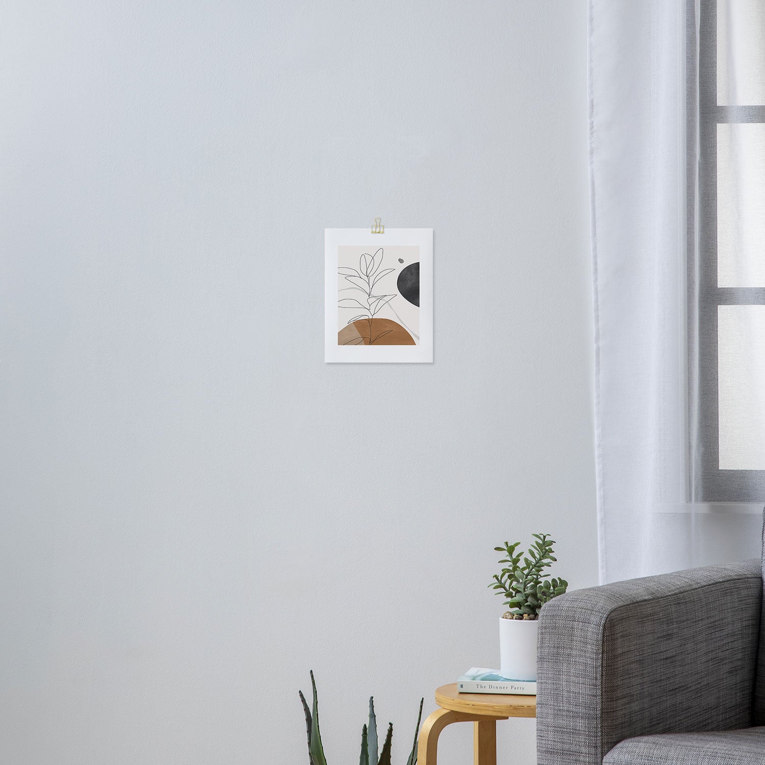 Abstract Art Minimal Plant Art Print Gallery Image 3