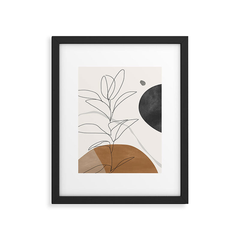 Abstract Art Minimal Plant Framed Art Print Gallery Image 5