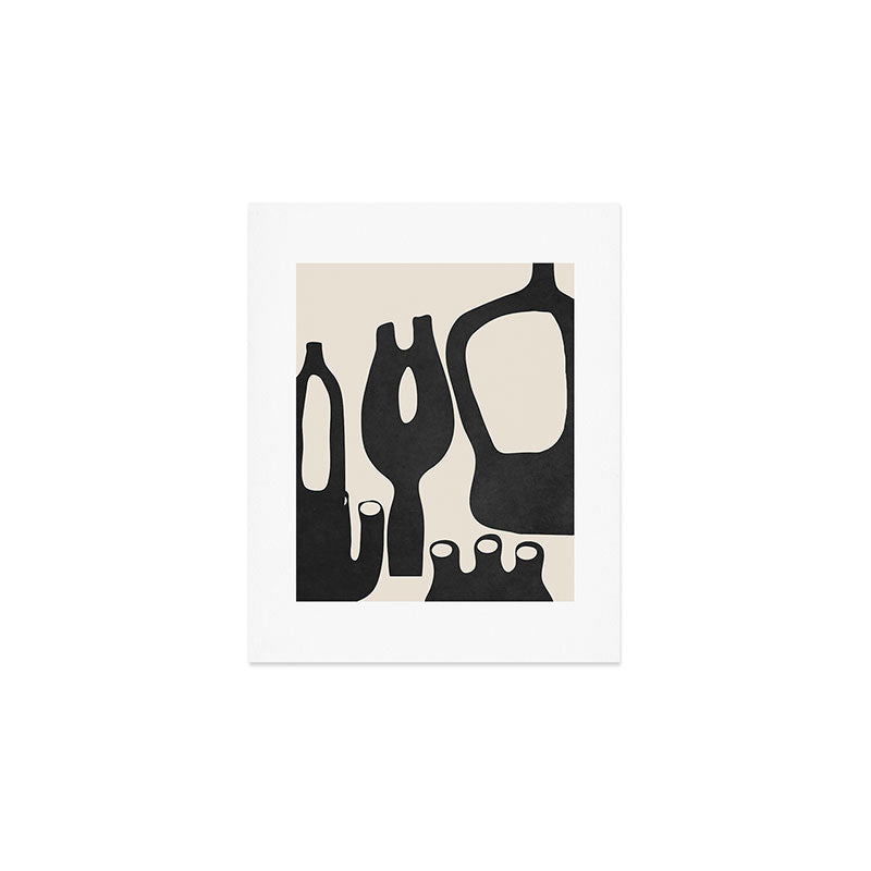Abstract Art Minimal Vases Art Print Gallery Image 1