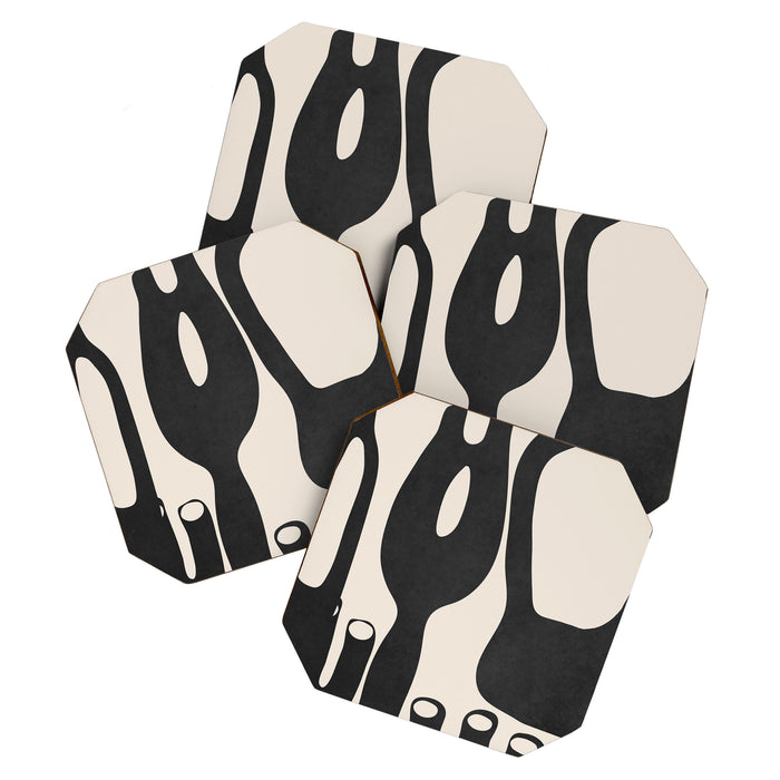 Abstract Art Minimal Vases Coaster Gallery Image 1
