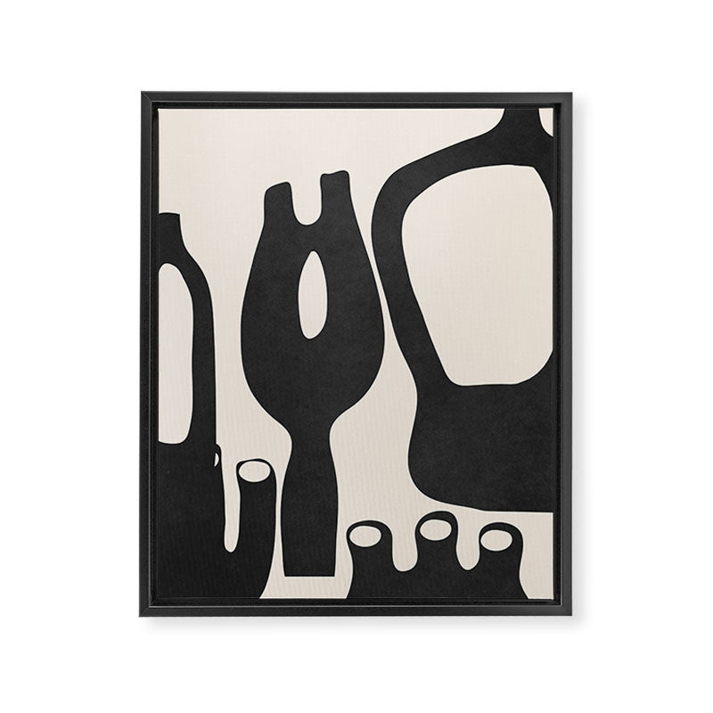 Abstract Art Minimal Vases Framed Canvas Print Gallery Image 8
