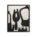 Abstract Art Minimal Vases Framed Canvas Print Gallery Image 8