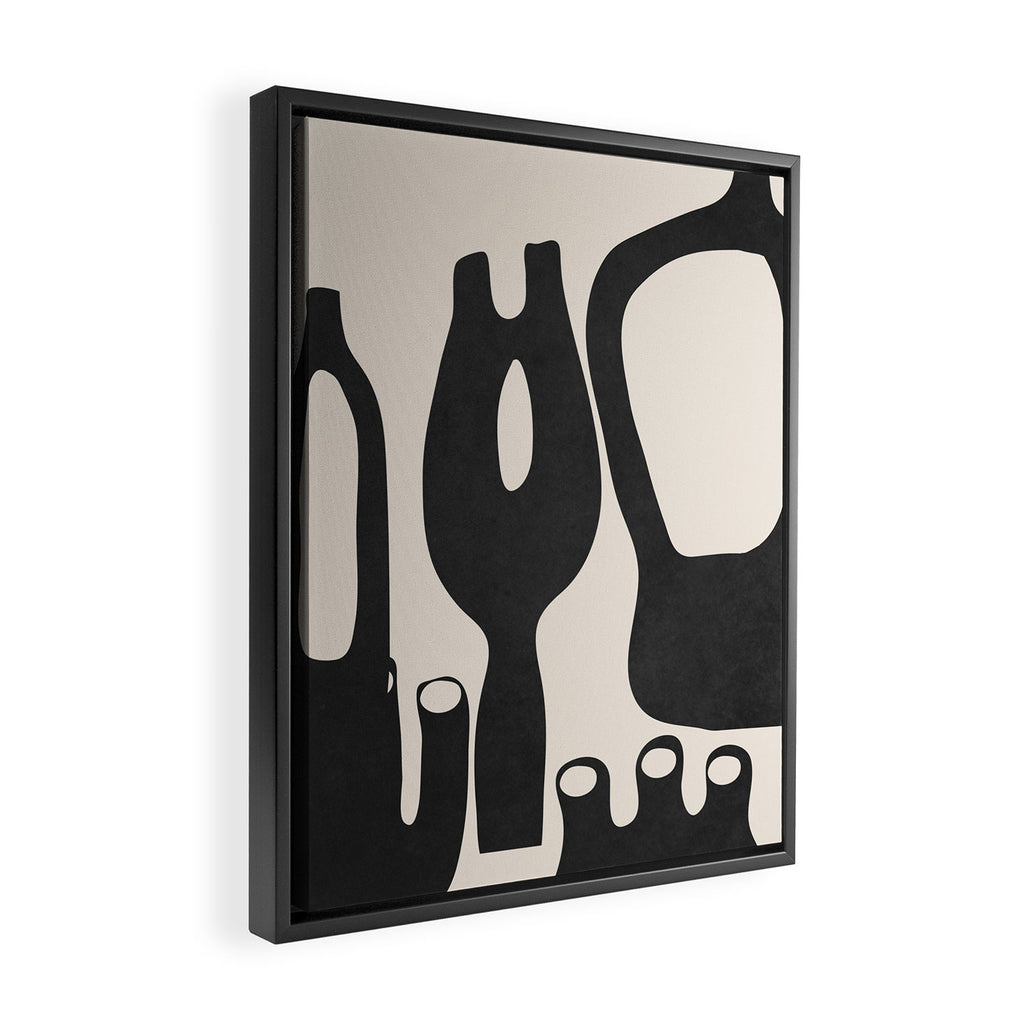Abstract Art Minimal Vases Framed Canvas Print Gallery Image 2