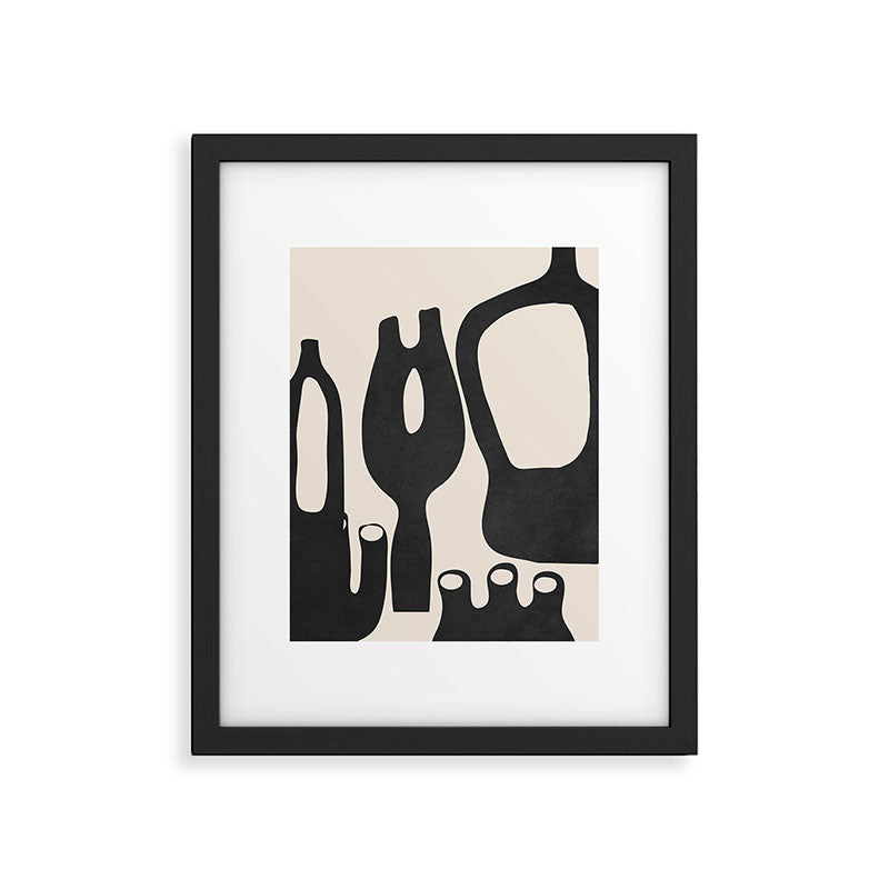 Abstract Art Minimal Vases Framed Art Print Gallery Image 6