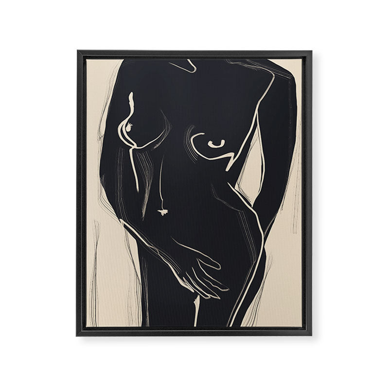 Abstract Art Nude 5 Framed Canvas Print Gallery Image 6