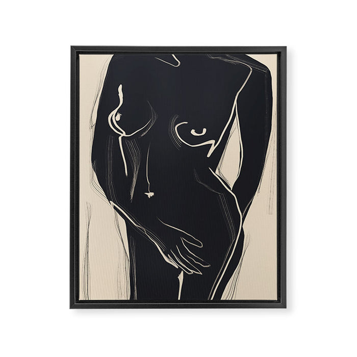 Abstract Art Nude 5 Framed Canvas Print Gallery Image 1
