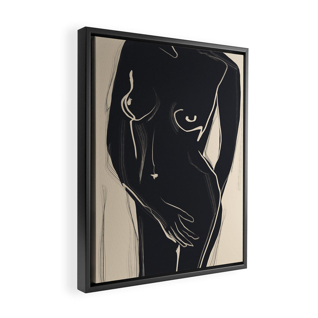Abstract Art Nude 5 Framed Canvas Print Gallery Image 2