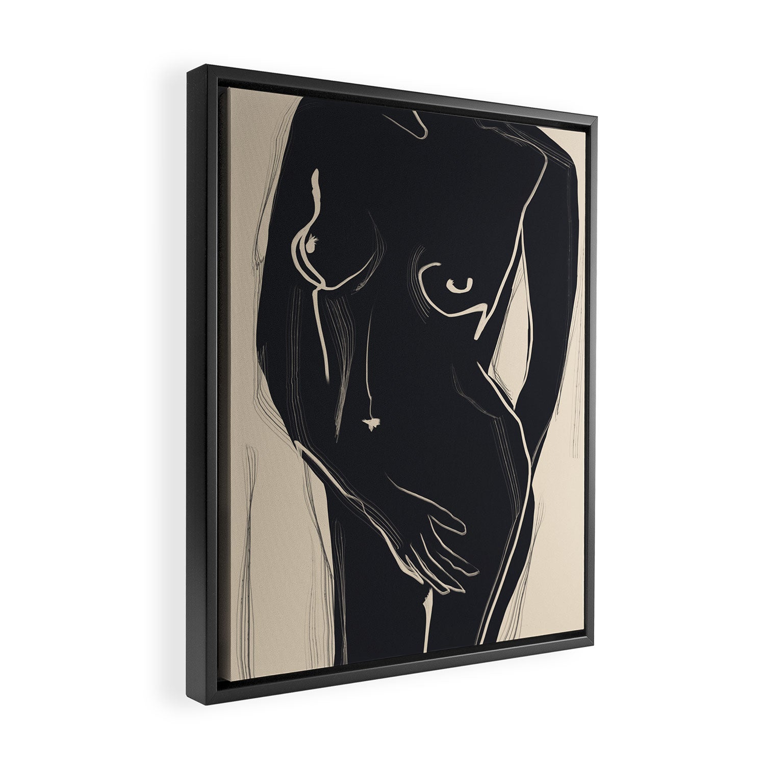 Abstract Art Nude 5 Framed Canvas Print Gallery Image 2