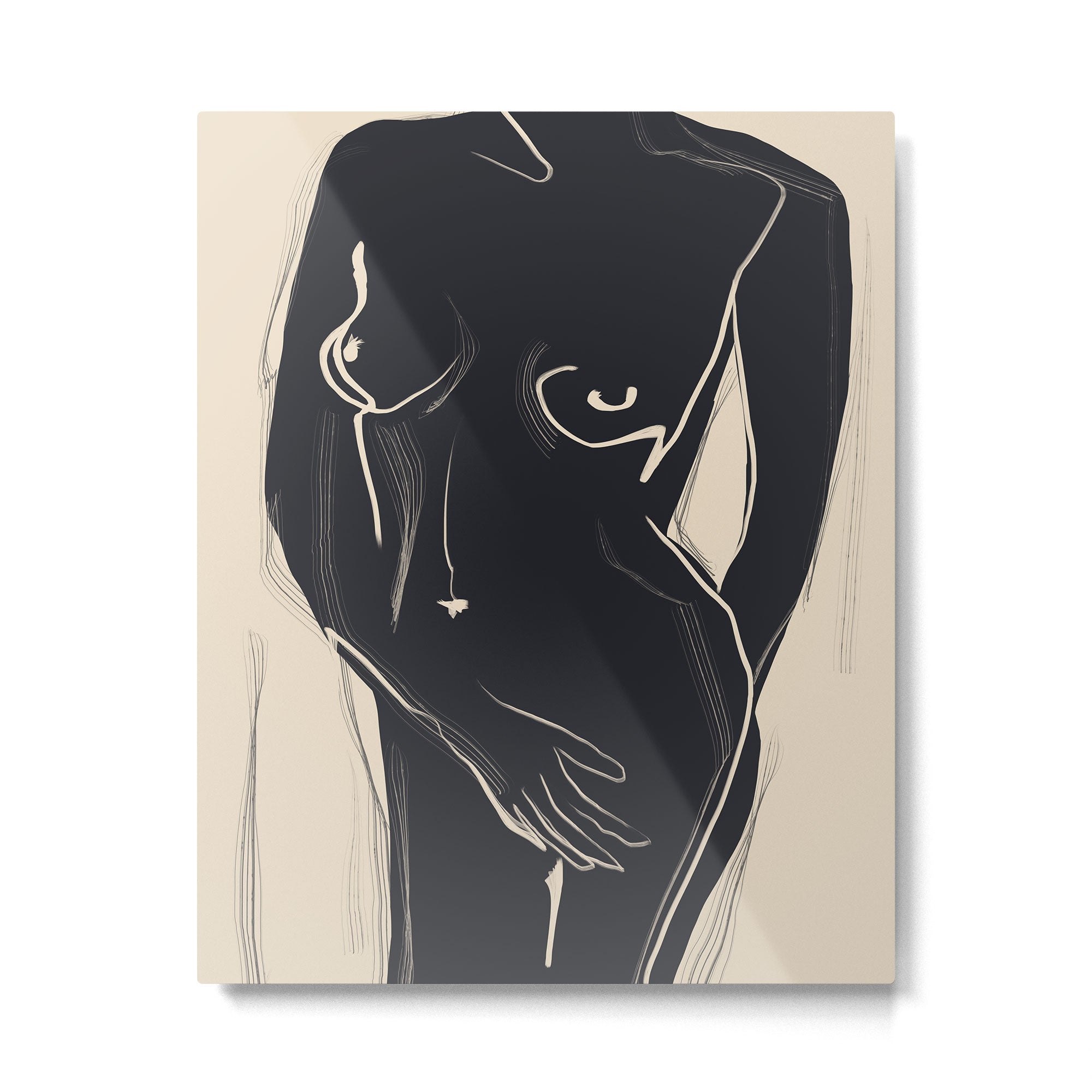 Abstract Art Nude 5 Metal Print Gallery Image 4