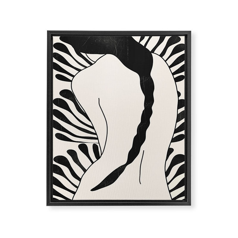 Abstract Art Nude Woman Framed Canvas Print Gallery Image 6