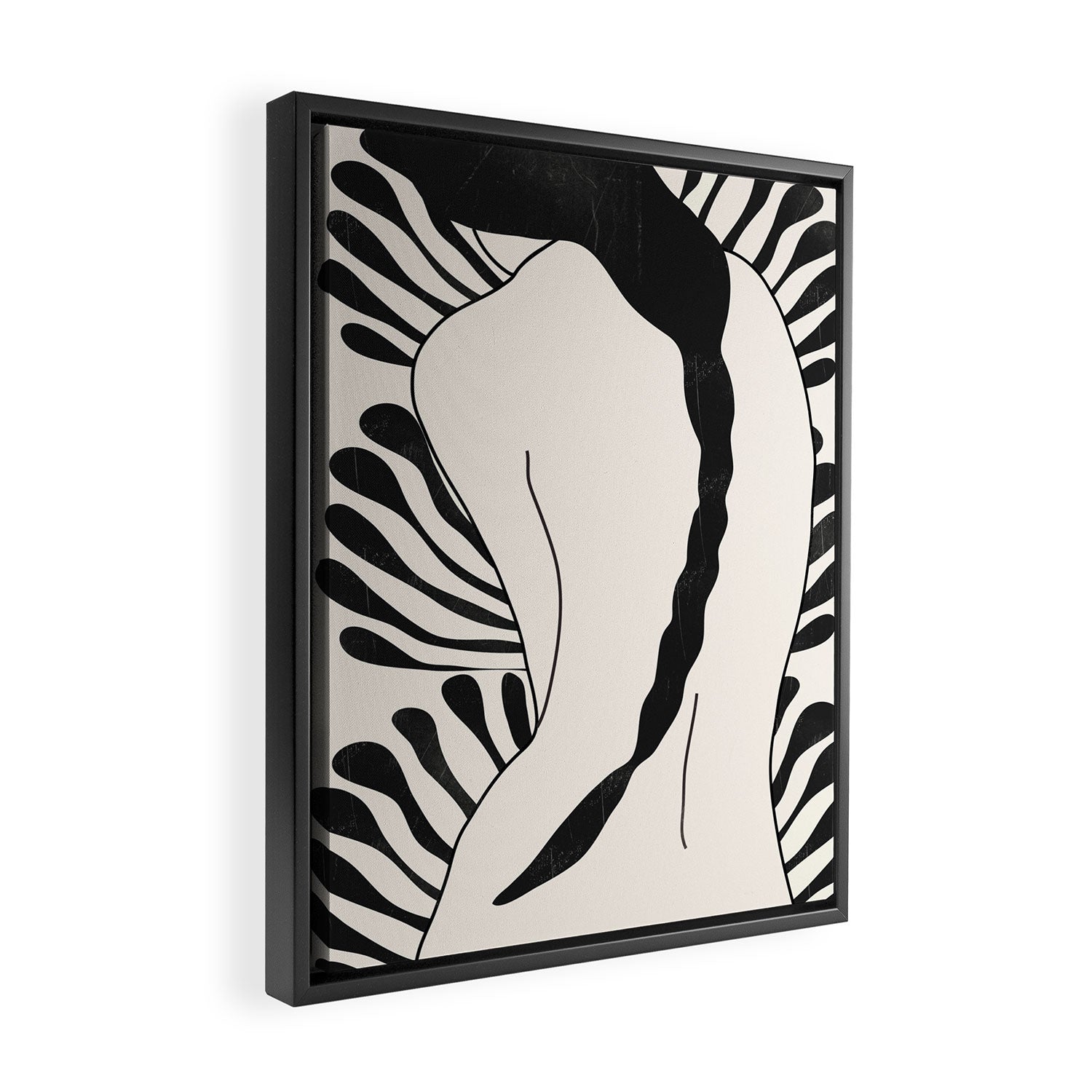 Abstract Art Nude Woman Framed Canvas Print Gallery Image 2