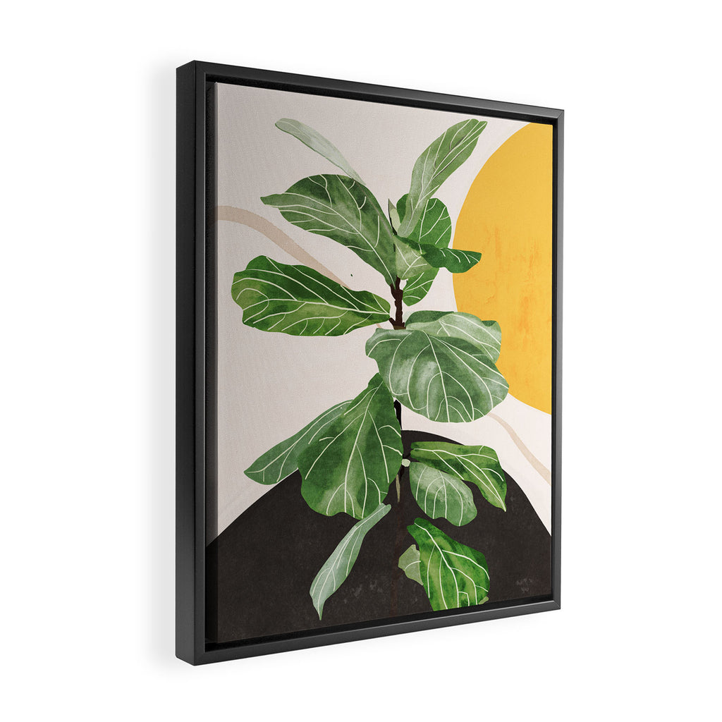 Abstract Art / Plant 2 Framed Canvas Print Gallery Image 2