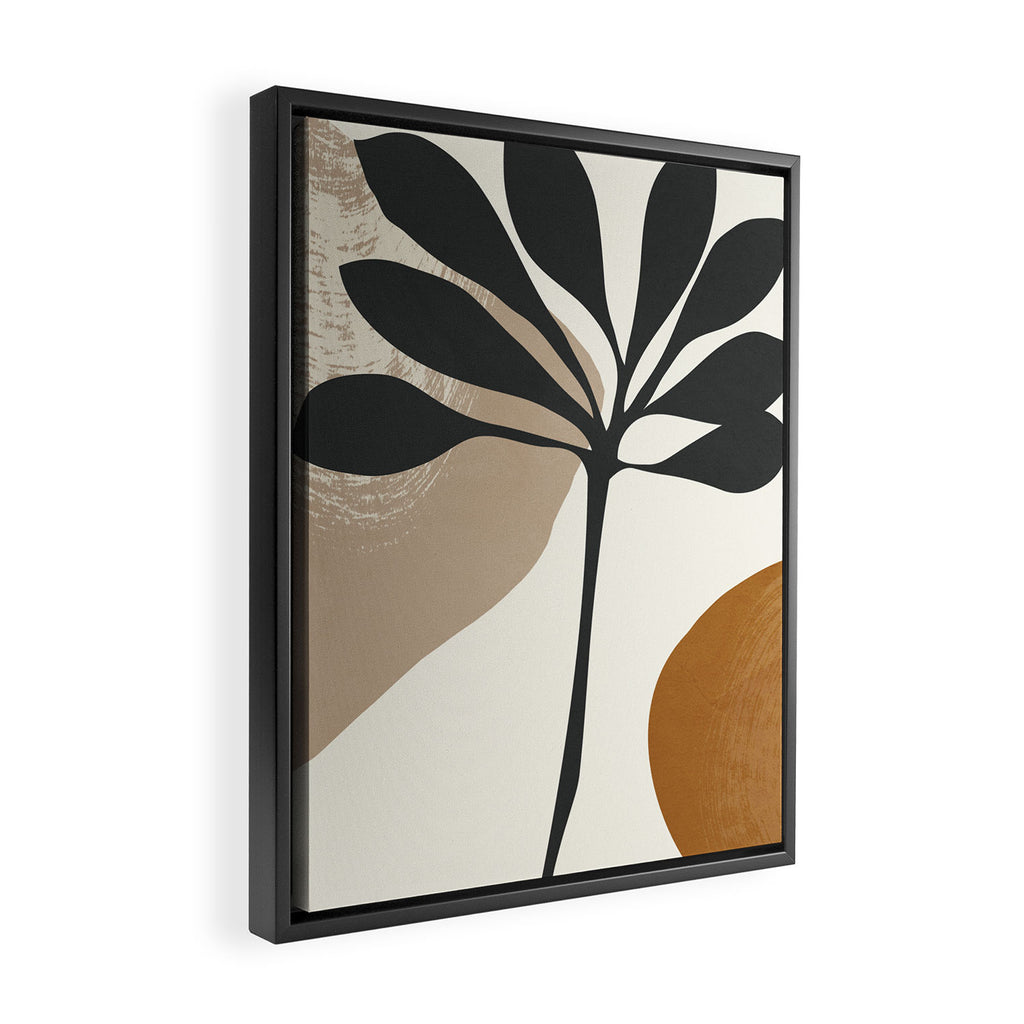 Abstract Art Plant2 Framed Canvas Print Gallery Image 2