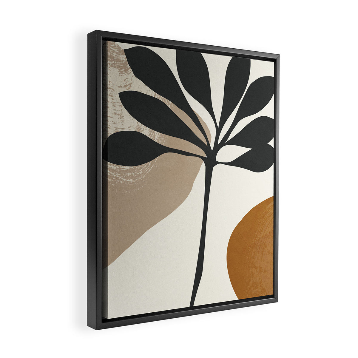 Abstract Art Plant2 Framed Canvas Print Gallery Image 2