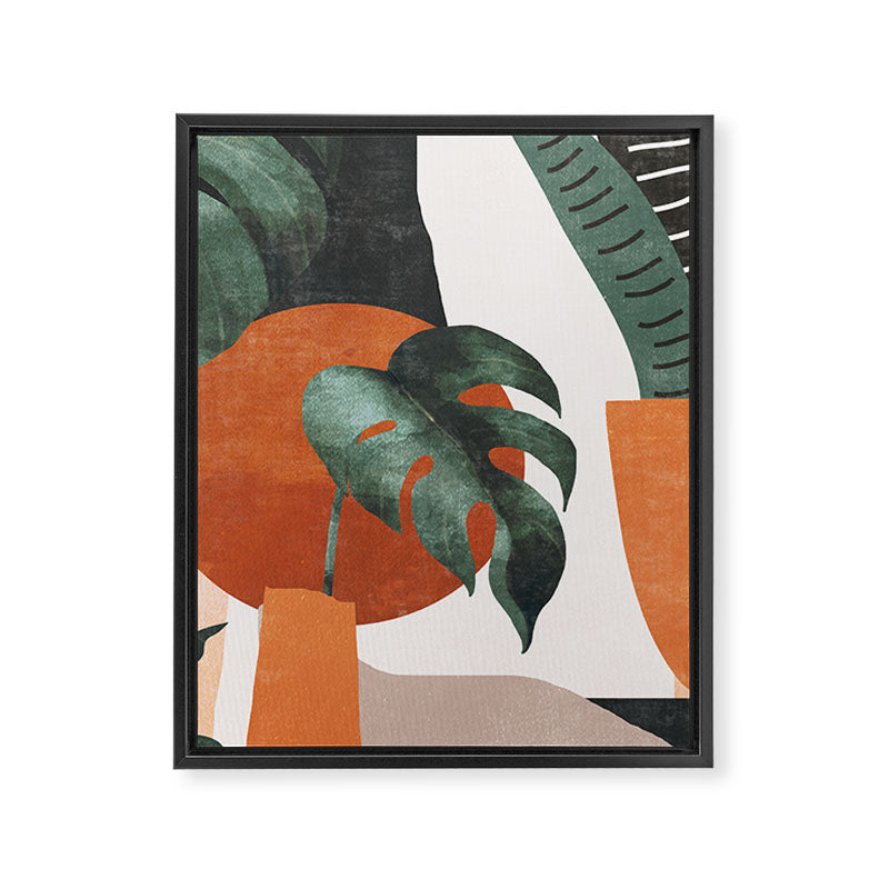 Abstract Art Plants Framed Canvas Print Gallery Image 6