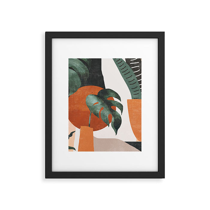 Abstract Art Plants Framed Art Print Gallery Image 1