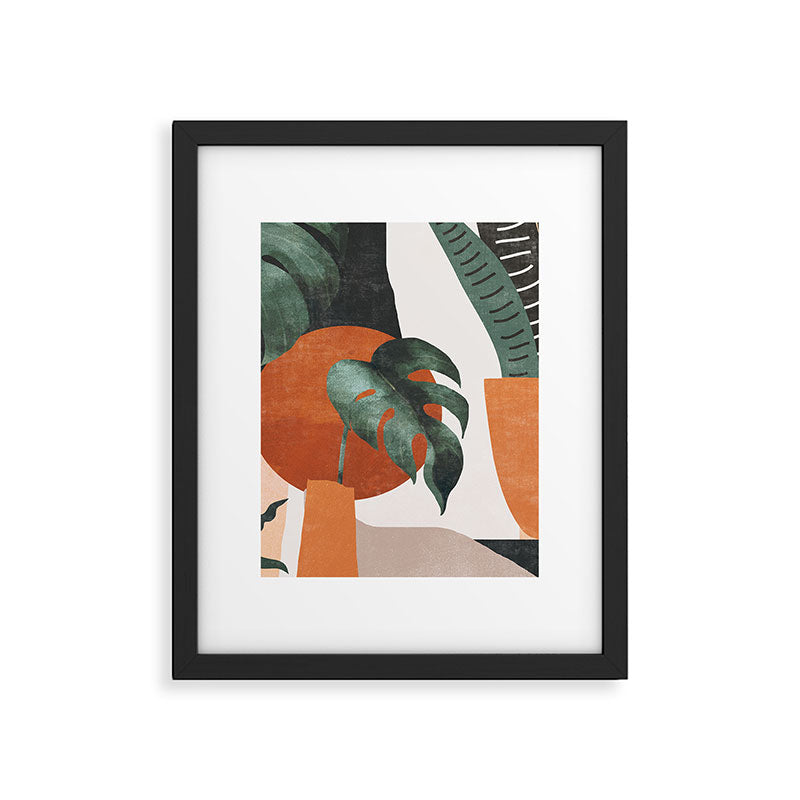 Abstract Art Plants Framed Art Print Gallery Image 5