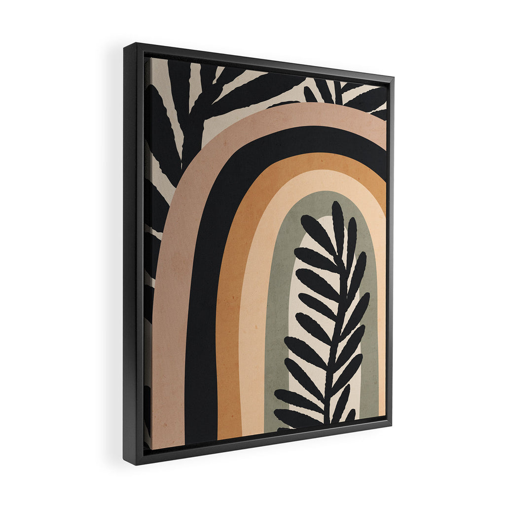 Abstract Art Rainbow 2 Framed Canvas Print Gallery Image 2