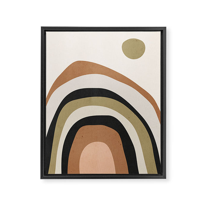 Abstract Art Rainbow 3 Framed Canvas Print Gallery Image 1