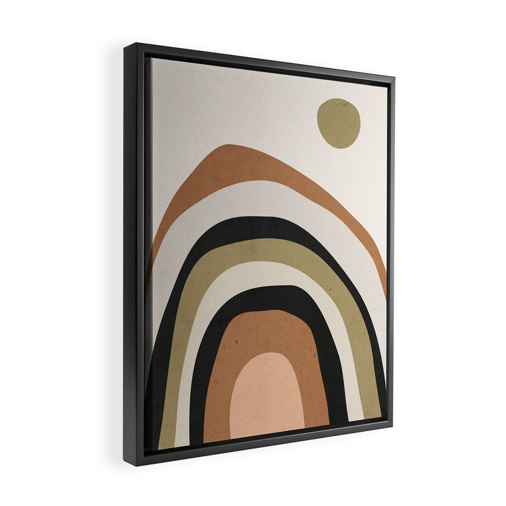 Abstract Art Rainbow 3 Framed Canvas Print Gallery Image 2