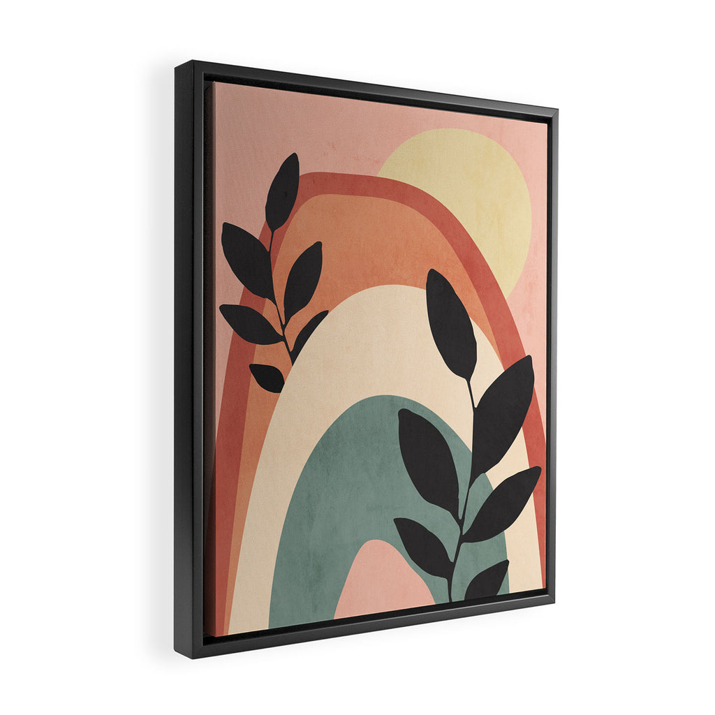 Abstract Art Rainbow 6 Framed Canvas Print Gallery Image 2