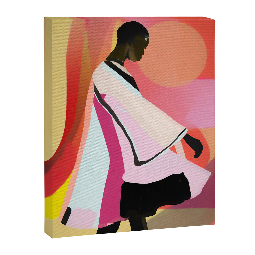 Abstract Art Sunset Girl 3 Canvas Print Gallery Image 6