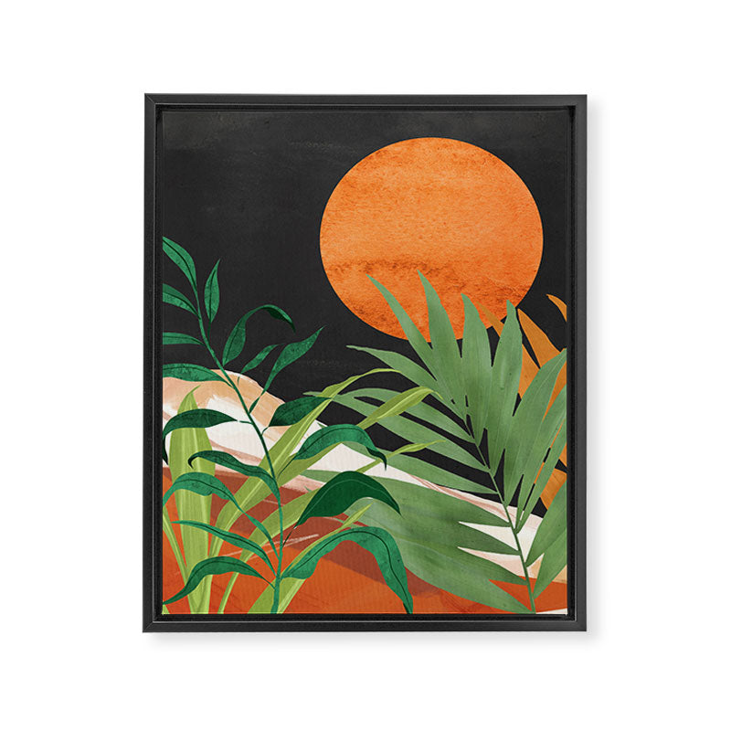 Abstract Art Tropical Garden 18 Framed Canvas Print Gallery Image 8
