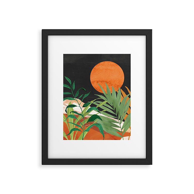 Abstract Art Tropical Garden 18 Framed Art Print Gallery Image 6