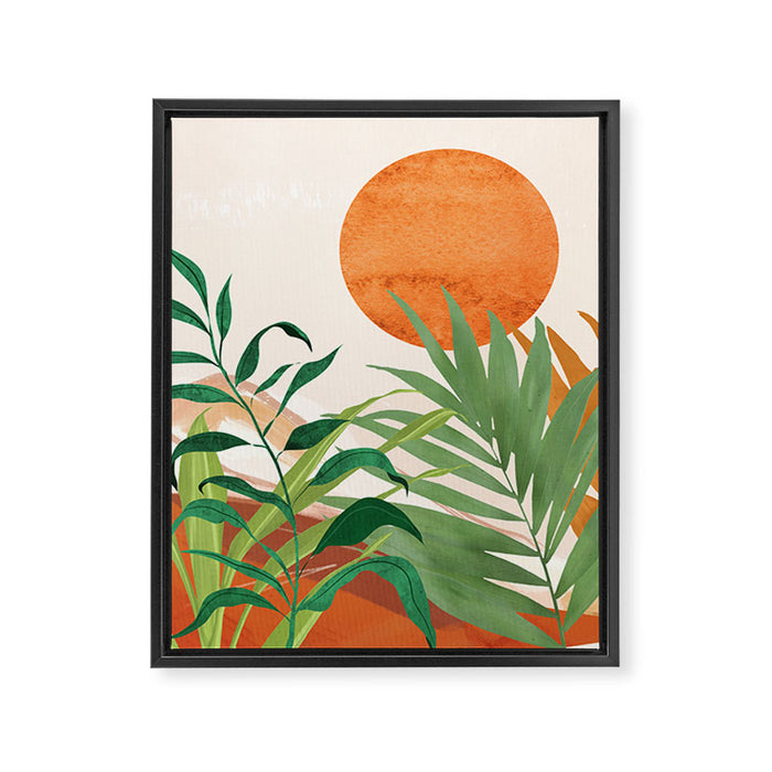 Abstract Art Tropical Garden 16 Framed Canvas Print Gallery Image 1