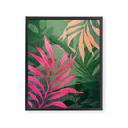 Abstract Art Tropical Garden 5 Framed Canvas Print Gallery Image 6